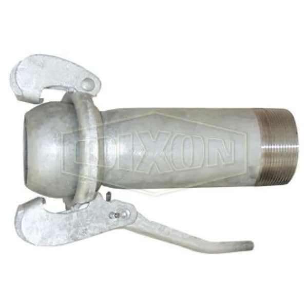 Type B Bauer Extra Long Quick Connect Fitting, Coupling, 8 in, Male x MNPT, Steel