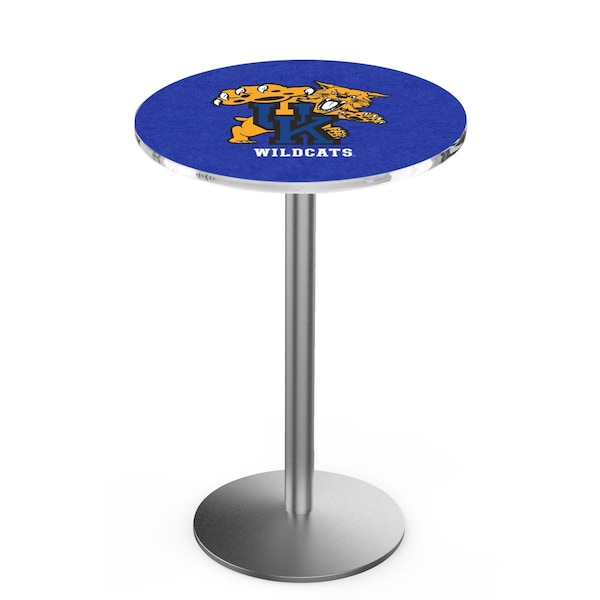 36" Stainless Steel Kentucky "Wildcat" Pub Table, 36" dia. Top