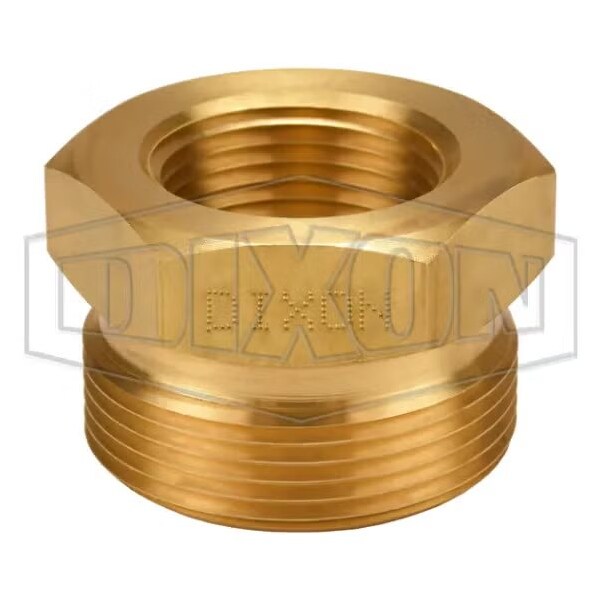 Boss Ground Joint Spud, 1 in, FNPT, Brass, Domestic