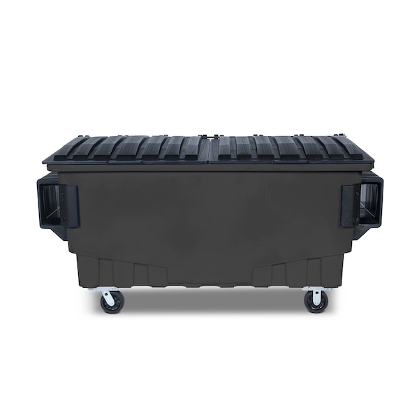 Front Load Container 1 Cubic Yard 750 lbs. Cap., Midnight Gray