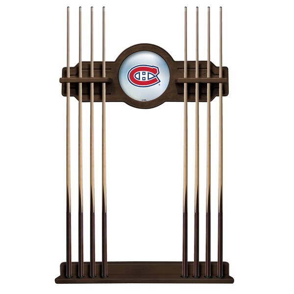 Montreal Canadiens Cue Rack in Chardonnay Finish