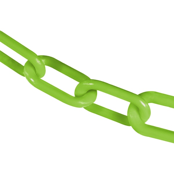 3" x 25' Safety Green Plastic Safety Chain