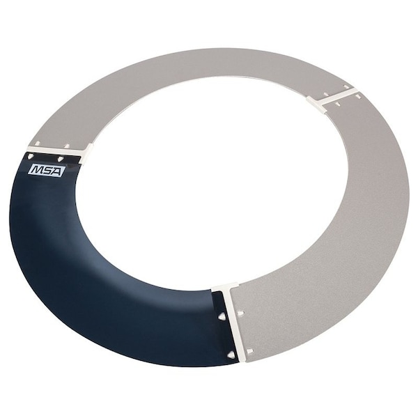 697410 Sun Shield, Polyurethane, Gray, Smoke Tint, For V-Gard Full-Brim Hat, TopGard Full-Brim Hat