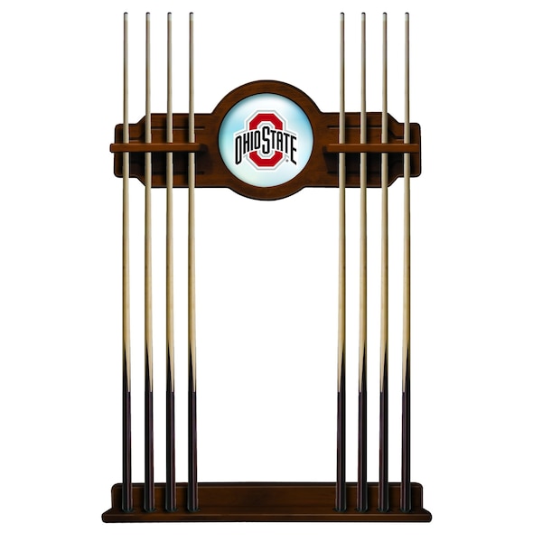 Ohio State Cue Rack in Chardonnay Finish