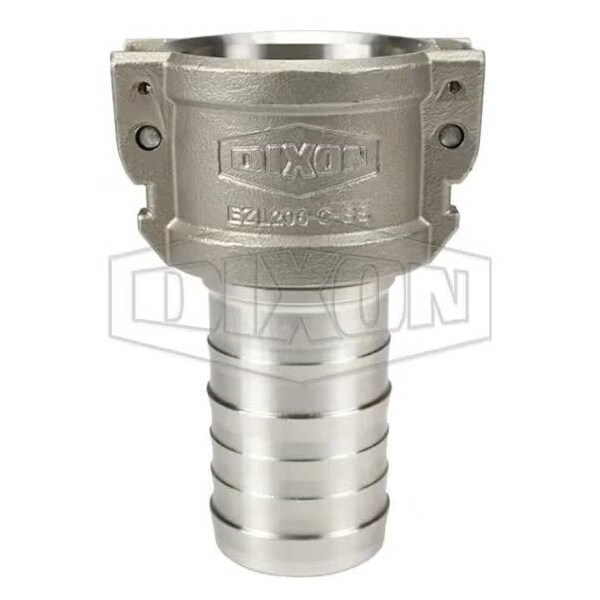 EZLink Type C Armless Cam and Groove Coupling, Coupler x Hose Shank End Style, 316 SSss Steel