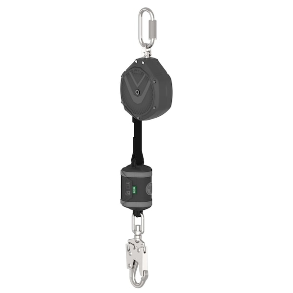 V-SHOCK PFL, 10', single-leg, 36CS swivel snaphook, steel carabiner (top), ANSI Z359.14