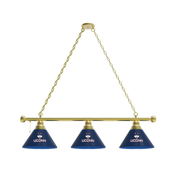 Connecticut 3 Shade Billiard Light, Brass Fixture