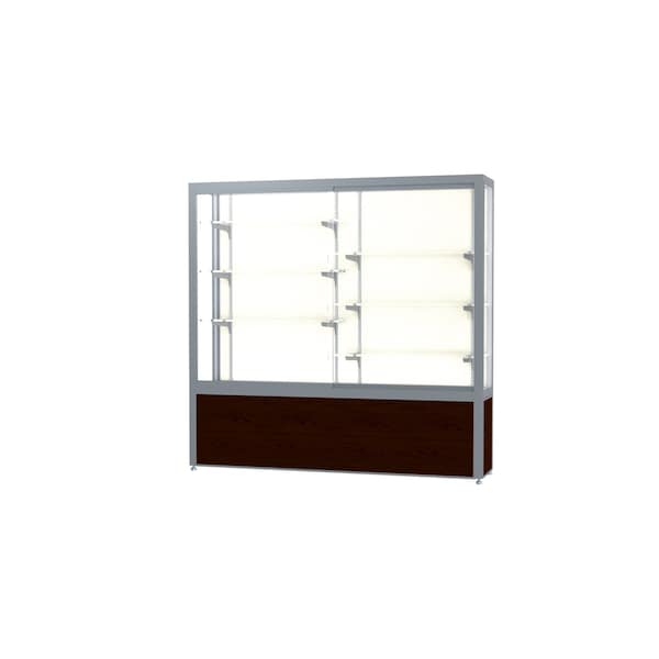 Display Case 72x66x16, Plaque, Satin