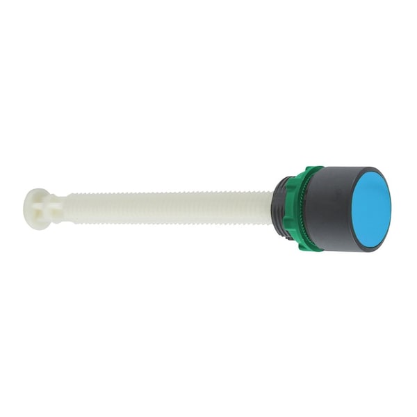 Manual overload reset push button, Harmony XB5, blue flush, 22mm, for 17.120 mm actuation distance