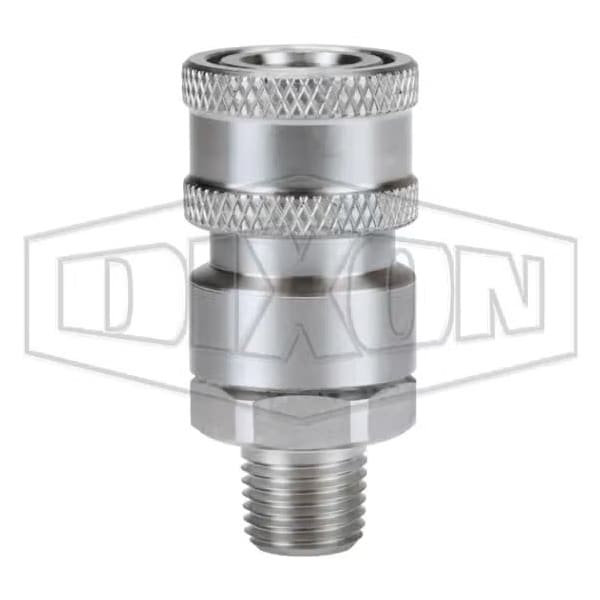 1/4 in H-STYLE CPLR, 1/4 MNPTF, 316SS