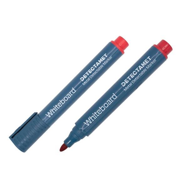 Detectable Dry Erase Marker Set, Round Barrel, PK10