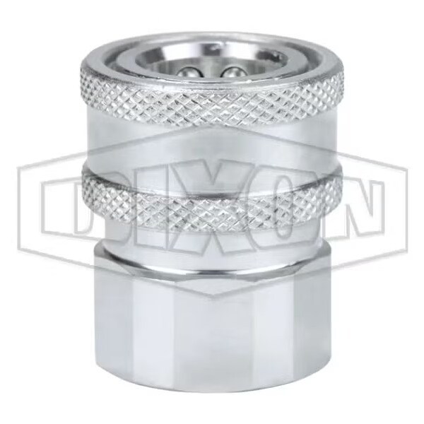 2 V COUP, 2 F-NPTF STEEL, UNVALVED