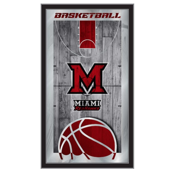 Miami (OH) 15" x 26" Basketball Mirror