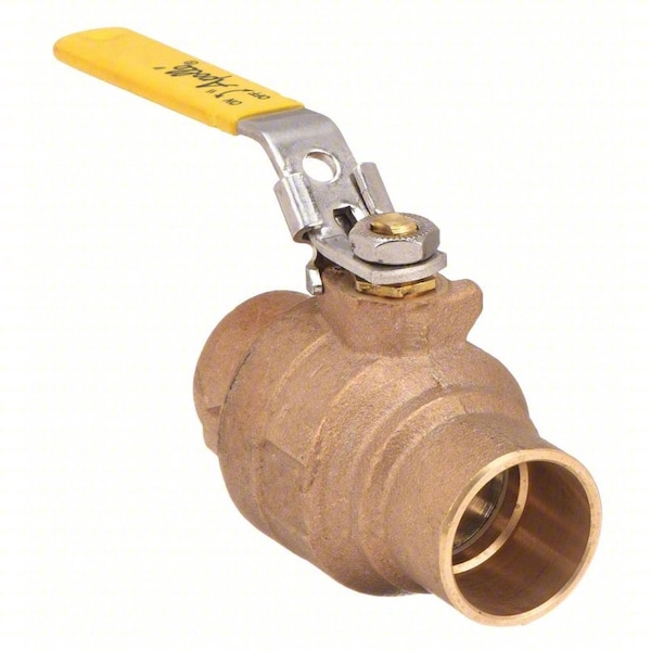1" Sweat Bronze Ball Valve 2-Way