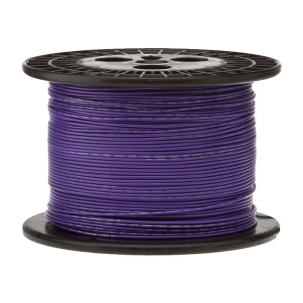 26 AWG Gauge UL1061 Stranded Hook Up Wire, 300V, 0039 Diameter, Violet, 1000 ft Length
