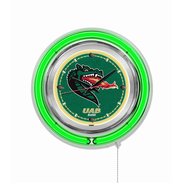University of Alabama at Birmingham Double Neon 15" Clock