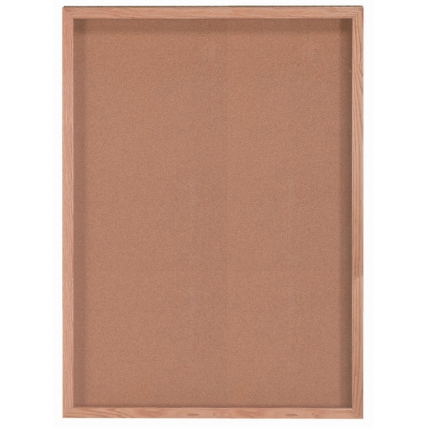 Souvenir and Memorabilia Display Case Natural Oak 36"x48"