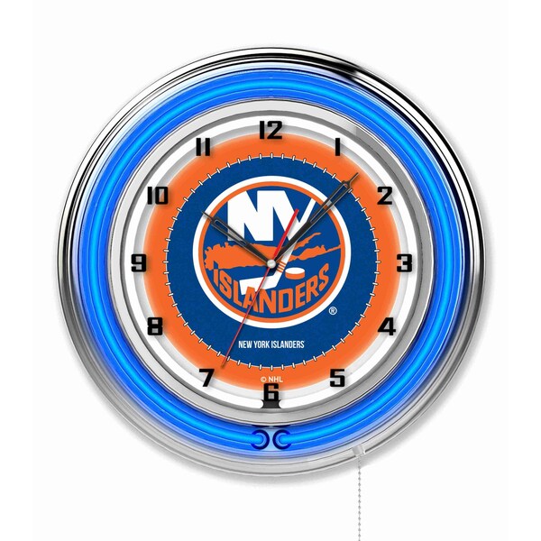 New York Islanders Double Neon 19" Clock, NHL