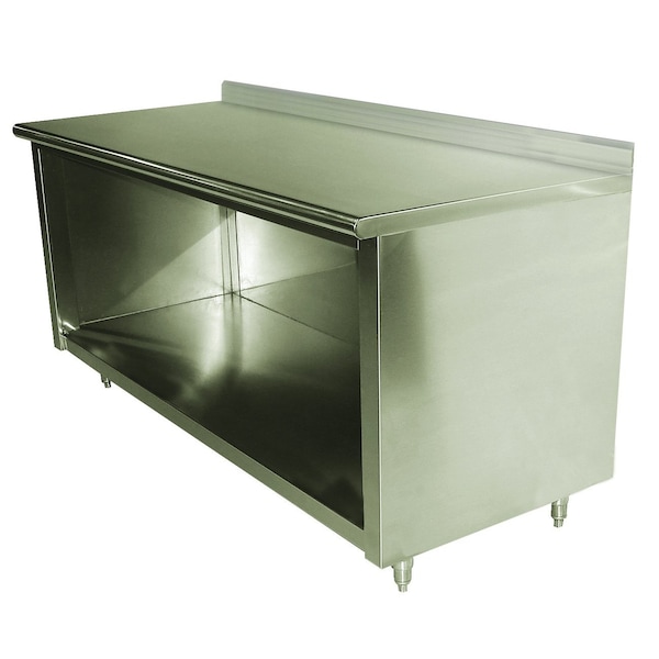 Work Table 72 in.W x 36 in.D open front cabinet base