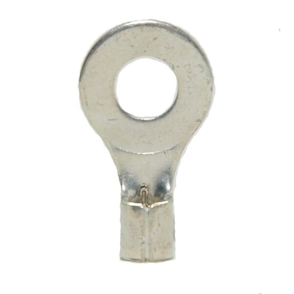 Ring Terminal, 1/4 in Stud Size, 10 AWG, 600 V, 500 PK