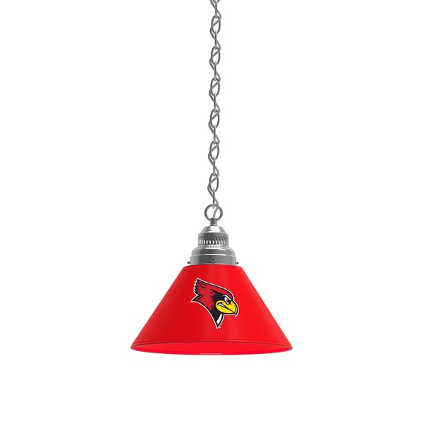 Illinois State Pendant Light, Chrome Fixture