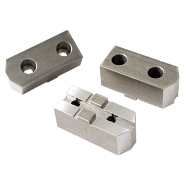 Taiki 12" Tongue & Groove Steel Soft Jaw 3 Piece Set