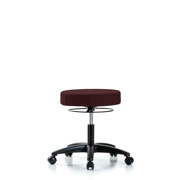 Desk Stool, Fabric, Casters, Bur