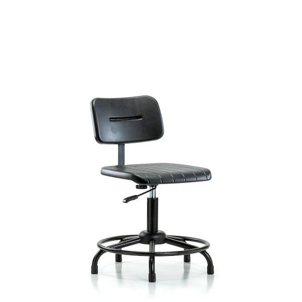 Core Polyurethane Chair - Desk Height with Round Tube Base and Stationary Glides