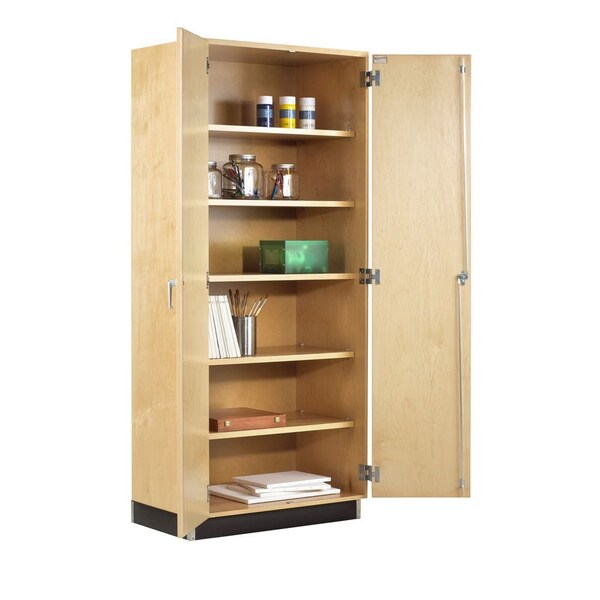 Shelving Storage Cabinet, 84 in H, 36 in W, 6 Shelves