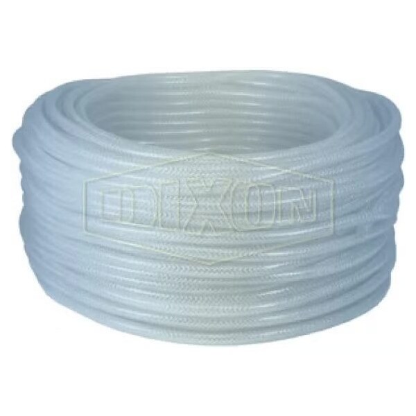 Braided Tubing, 1 in ID x 1-5/16 in OD x 200 ft L, PVC, Domestic