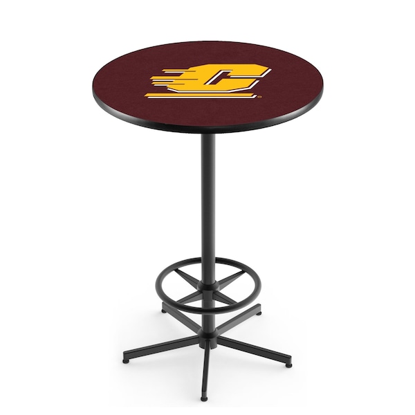 42" Black Central Michigan Pub Table