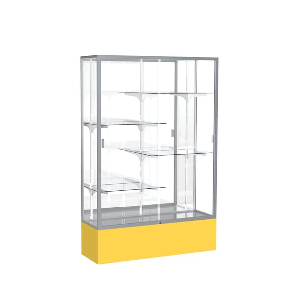 Spirit Floor Display Case 48x72x16, Mirror, Satin