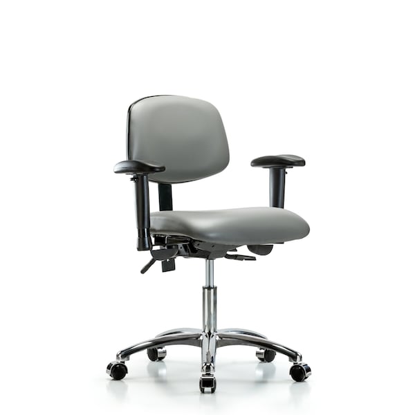 Vinyl Chair, Vinyl, Adjustable Arms