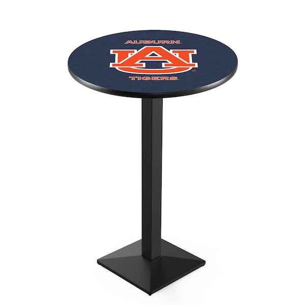 42" Blk Wrinkle Auburn Pub Table, 36" dia. Top