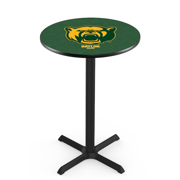 42" Blk Wrinkle Baylor Pub Table, 36" dia. Top