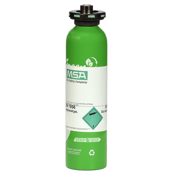 Calibration Cylinder, Gas, 58 L RP, (CH4)-1.45%, (O2)-15%, (CO) 60 PPM, (H2S)-20 PPM, (SO2)-10 PPM