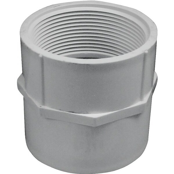 LASCO 435040BC Pipe Adapter, 4 in, Slip x FIP, PVC, SCH 40 Schedule