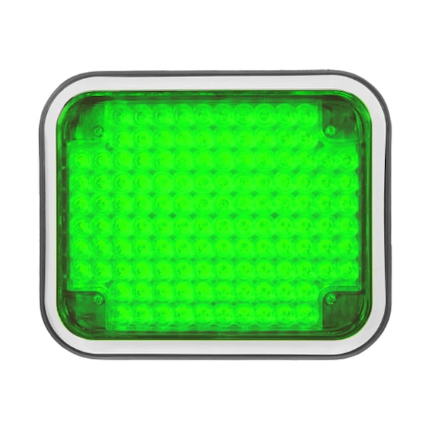 LED Perimeter Light With Bezel, Green, 7"X9"