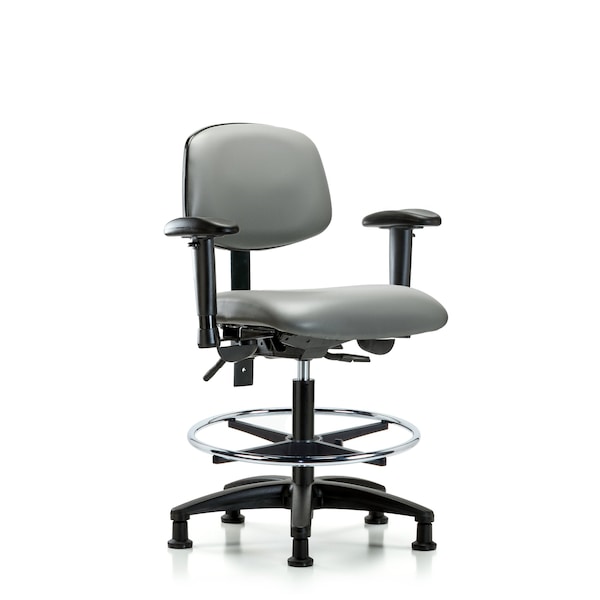 Vinyl Chair, Vinyl, Adjustable Arms