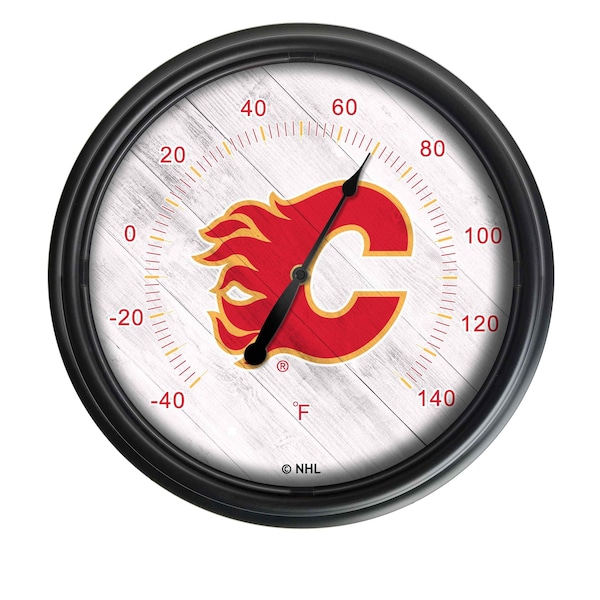 Calgary Flames Indoor/Outdoor LED Thermometer