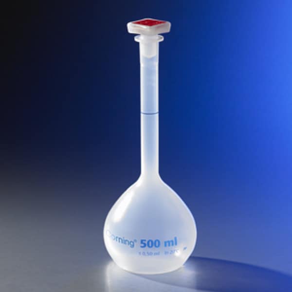 Class B Reusable Plastic Volumetric Flask, Polypropylene with