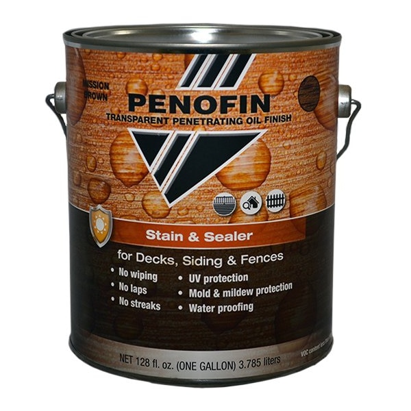 1 Gal Mission Brown Stain & Sealer Transparent Stain & Sealer