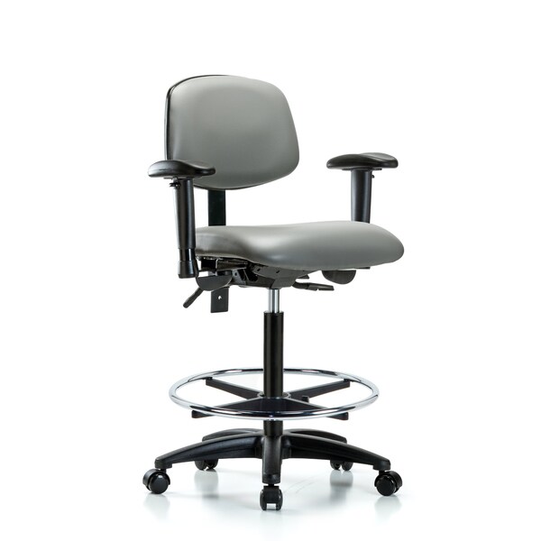 Vinyl Chair, Vinyl, Adjustable Arms