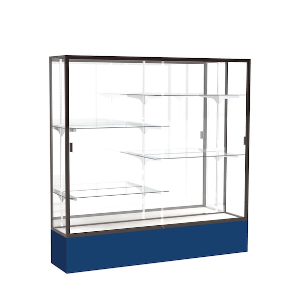 Spirit Floor Display Case 72x72x16, Mirror, Bronze