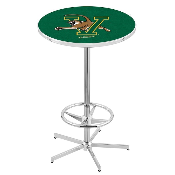 42" Chrome Vermont Pub Table, 36" dia. Top