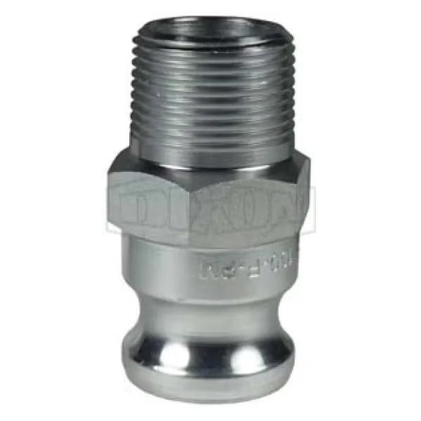 Boss-Lock Type F Cam and Groove Adapter, 3 in, Male Adapter x MNPT, Malleable Iron, Domestic