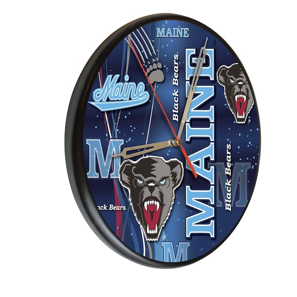 University of Maine 13" Solid Wood Clock
