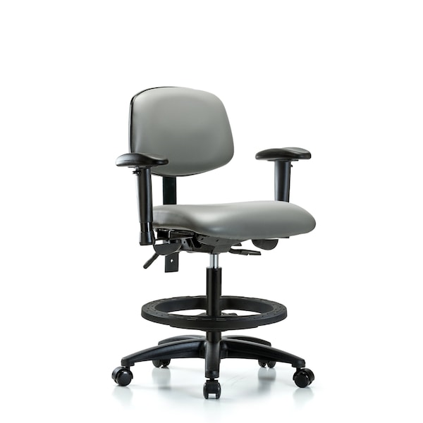 Vinyl Chair, Vinyl, Adjustable Arms