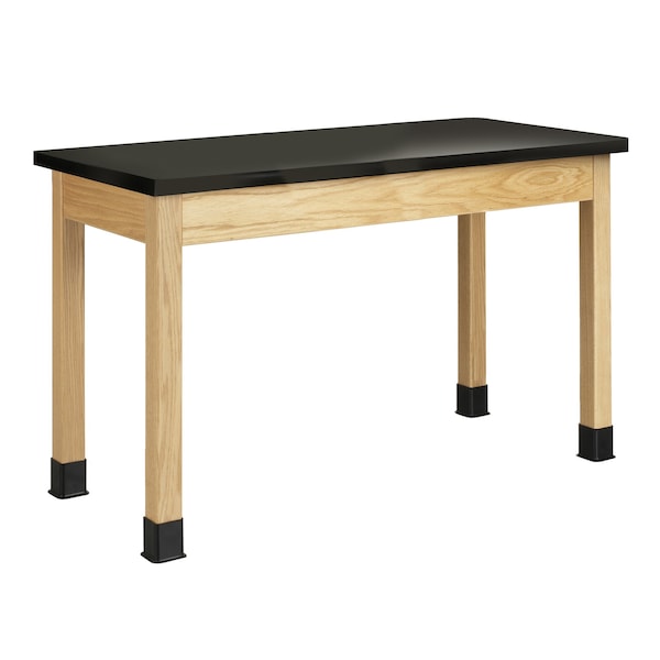 Rectangle Table, 48" W, 48" L, 30" H, Wood Oak