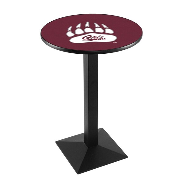 42" Blk Wrinkle Montana Pub Table, 36" dia. Top
